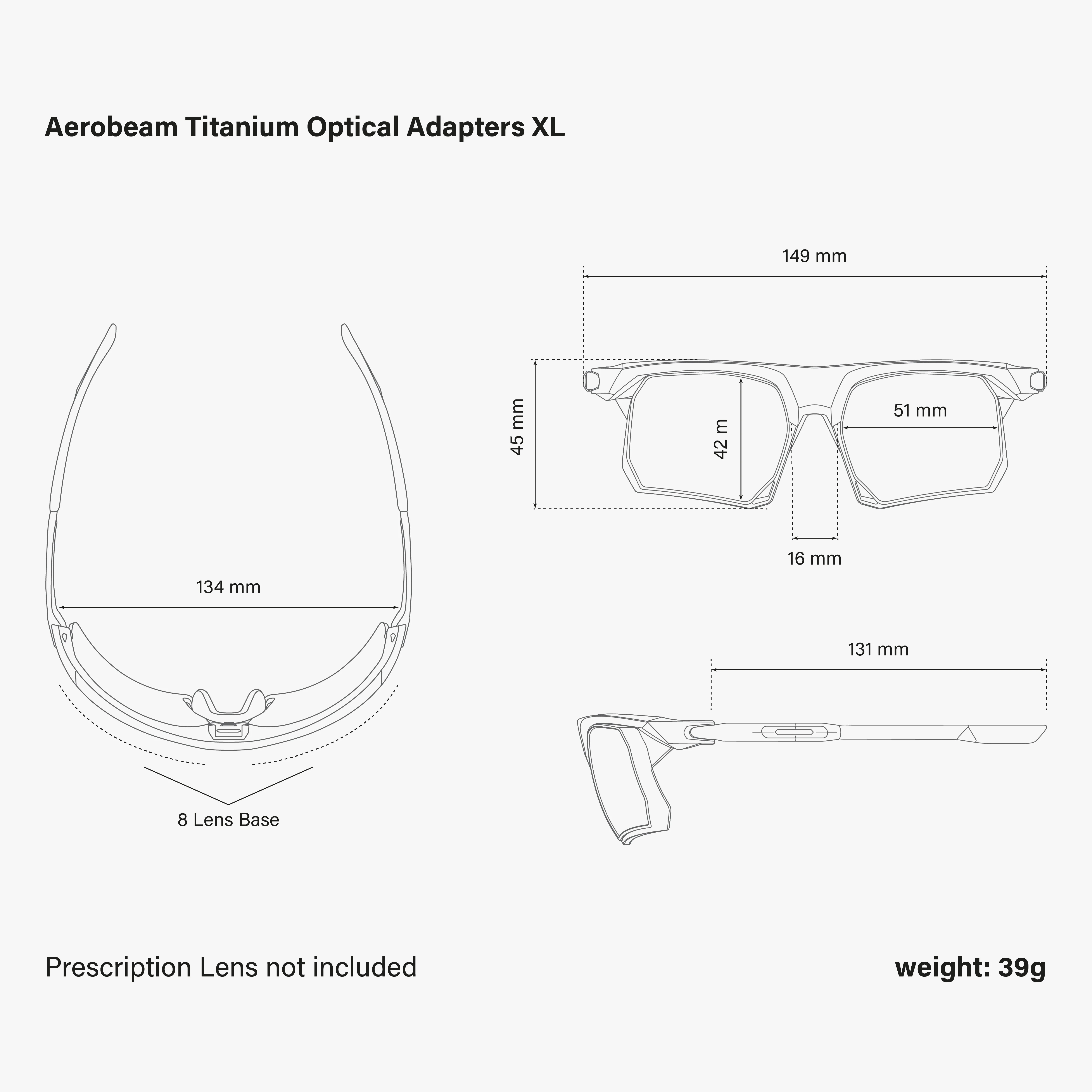 AEROBEAM TITANIUM RX - ADAPTOR XL - Image 8